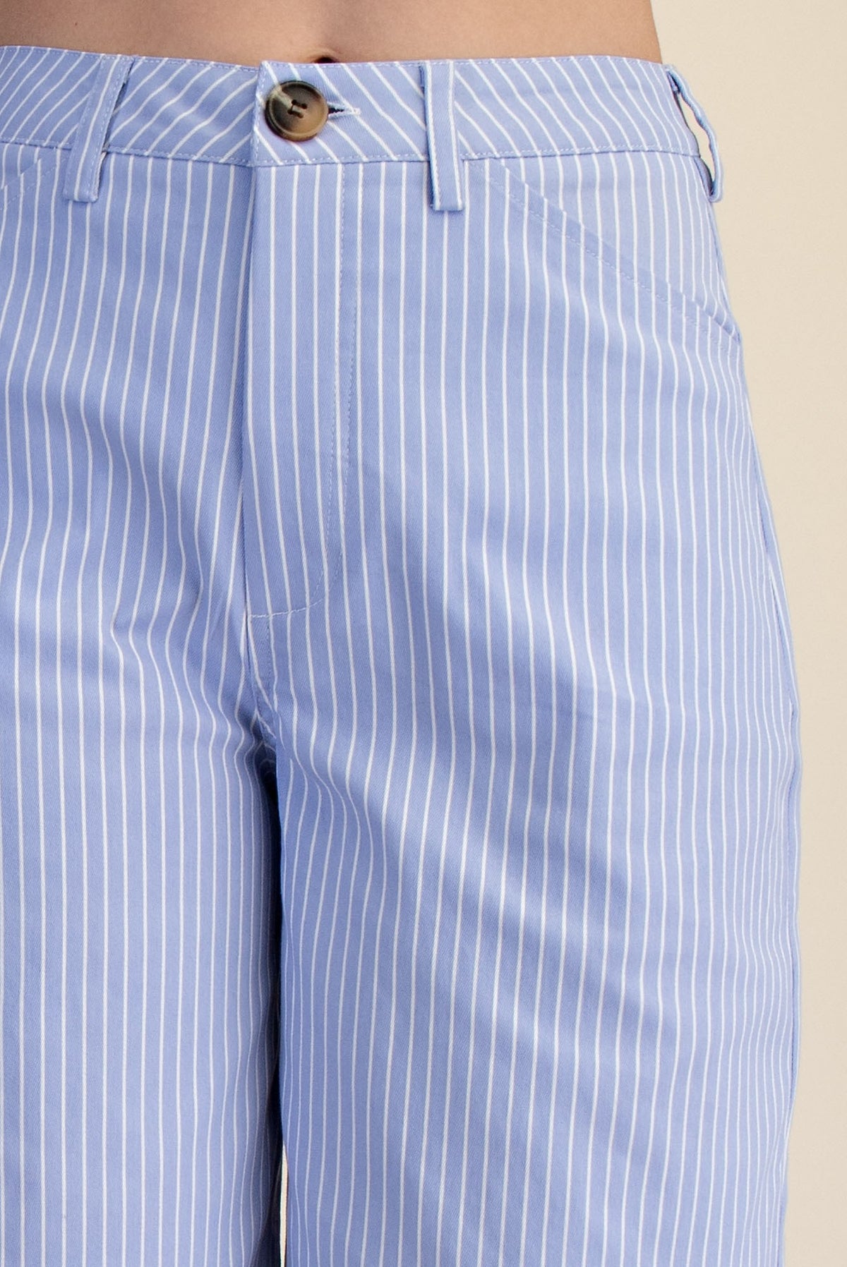 High Waist Barrel Leg Stripe Casual Pants