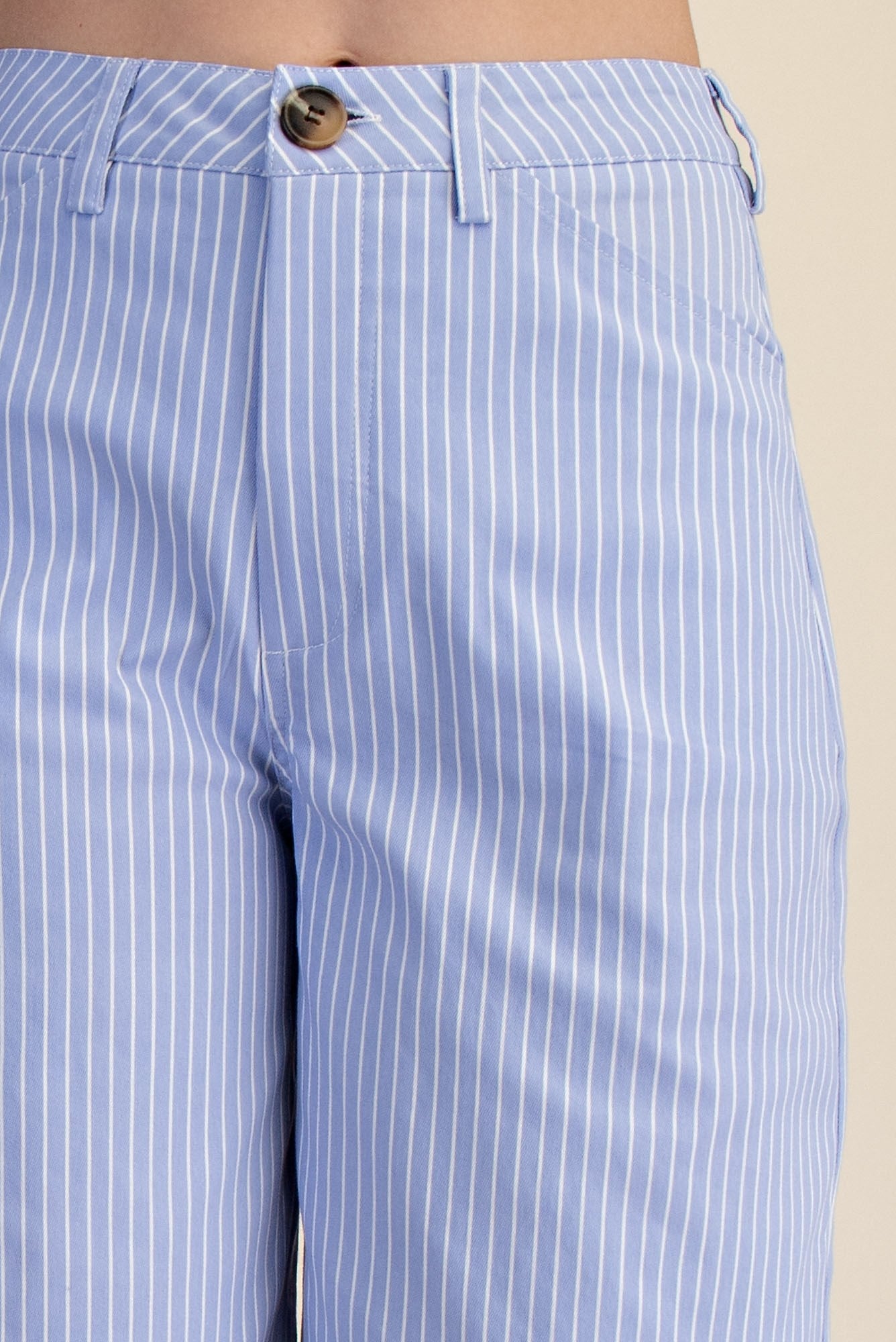 High Waist Barrel Leg Stripe Casual Pants