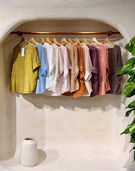 Linen Blouse Made in Italy (Italiano)