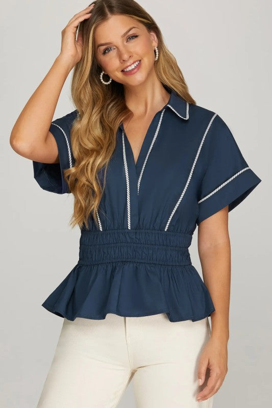 Woven Shirt Top