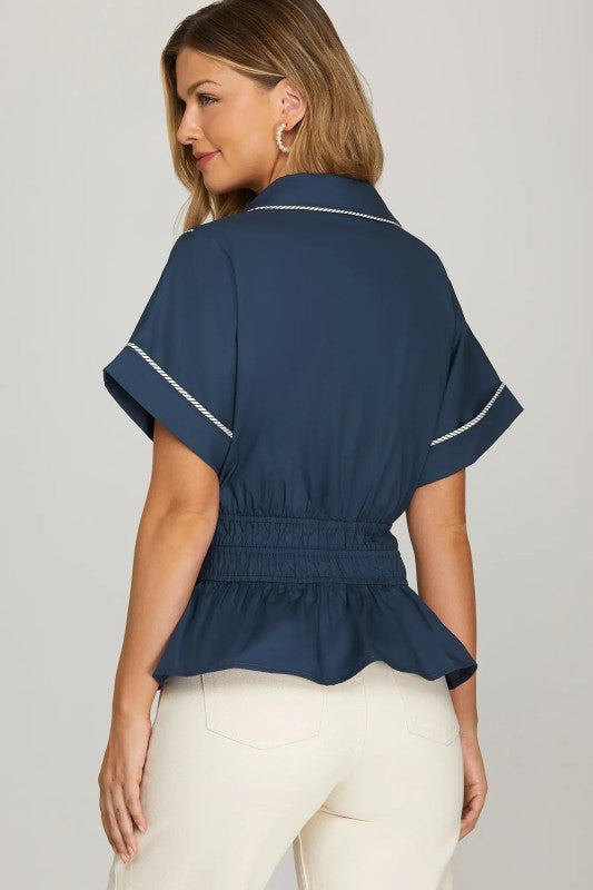 Woven Shirt Top